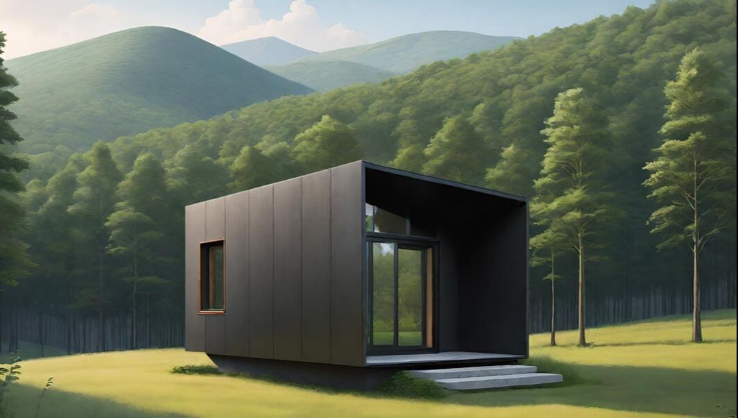 Modern modular prefabricated small house or ADU